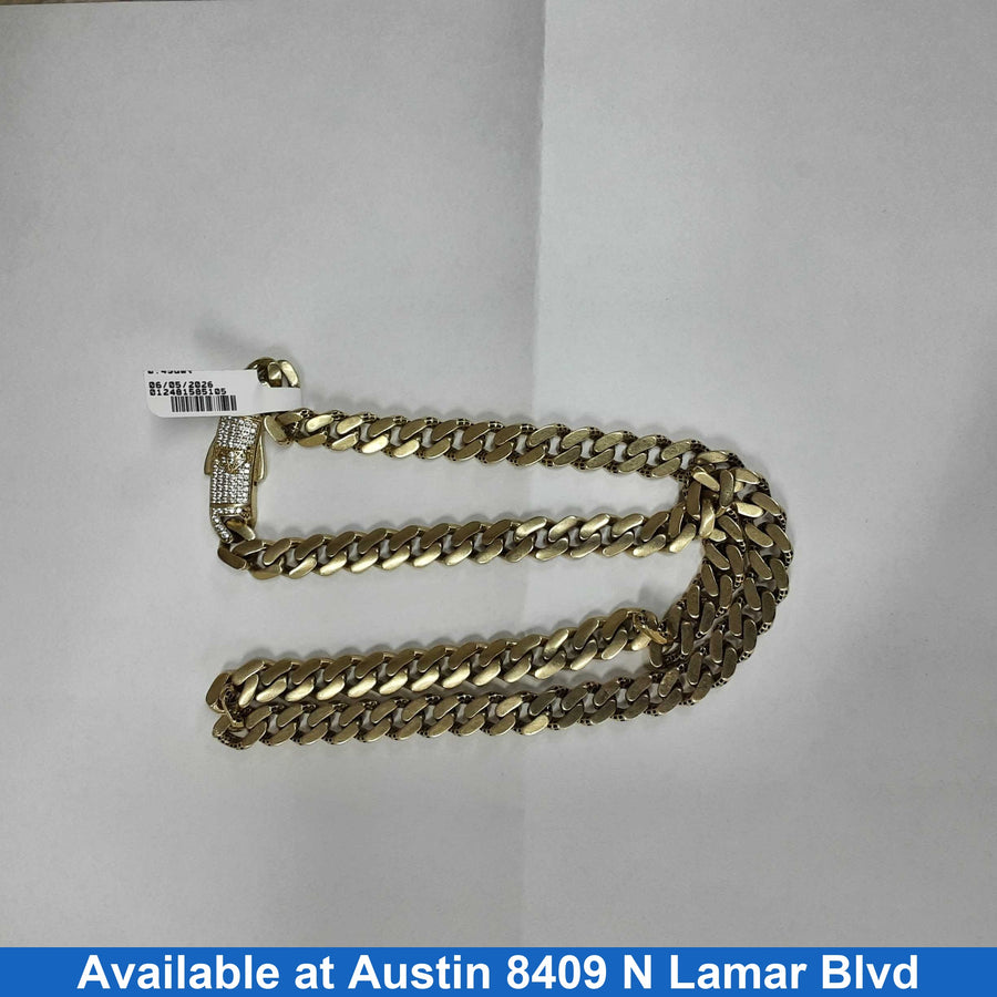 Cuban Link Chain - Yellow Gold 14k (.585) 34.2 grams 22 inch