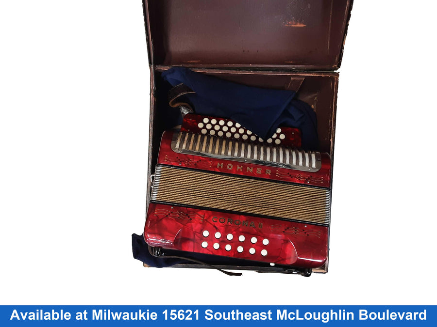 Hohner Corona Ii Red Button Accordion
