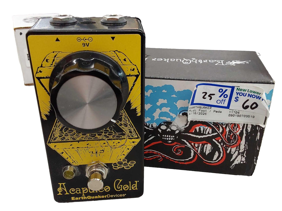Earthquaker Acapulco Yellow Midi Foot / Pedalboard Controller