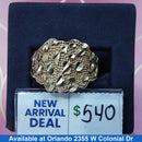 Men's Ring - Yellow Gold 10k (.417) 5.4 grams Size 20