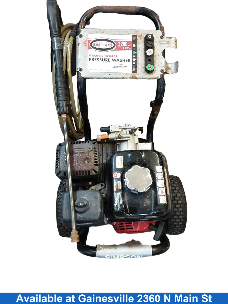 Simpson Ps3228-s Black Gas Pressure Washer