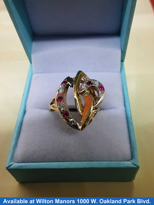 Women's Ring - Yellow Gold 10k (.417) 6.5 grams Size 7