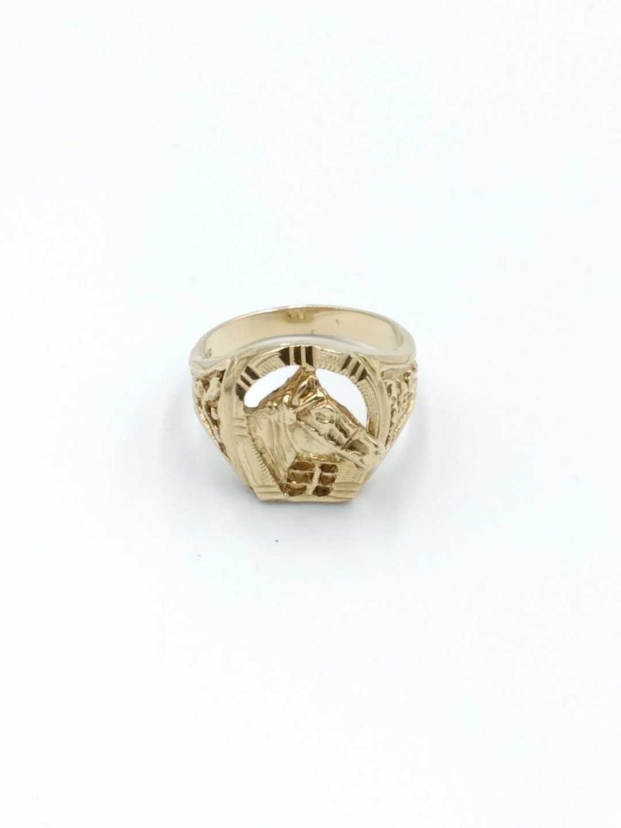 Men's Ring - Yellow Gold 10k (.417) 6.2 grams Size 7