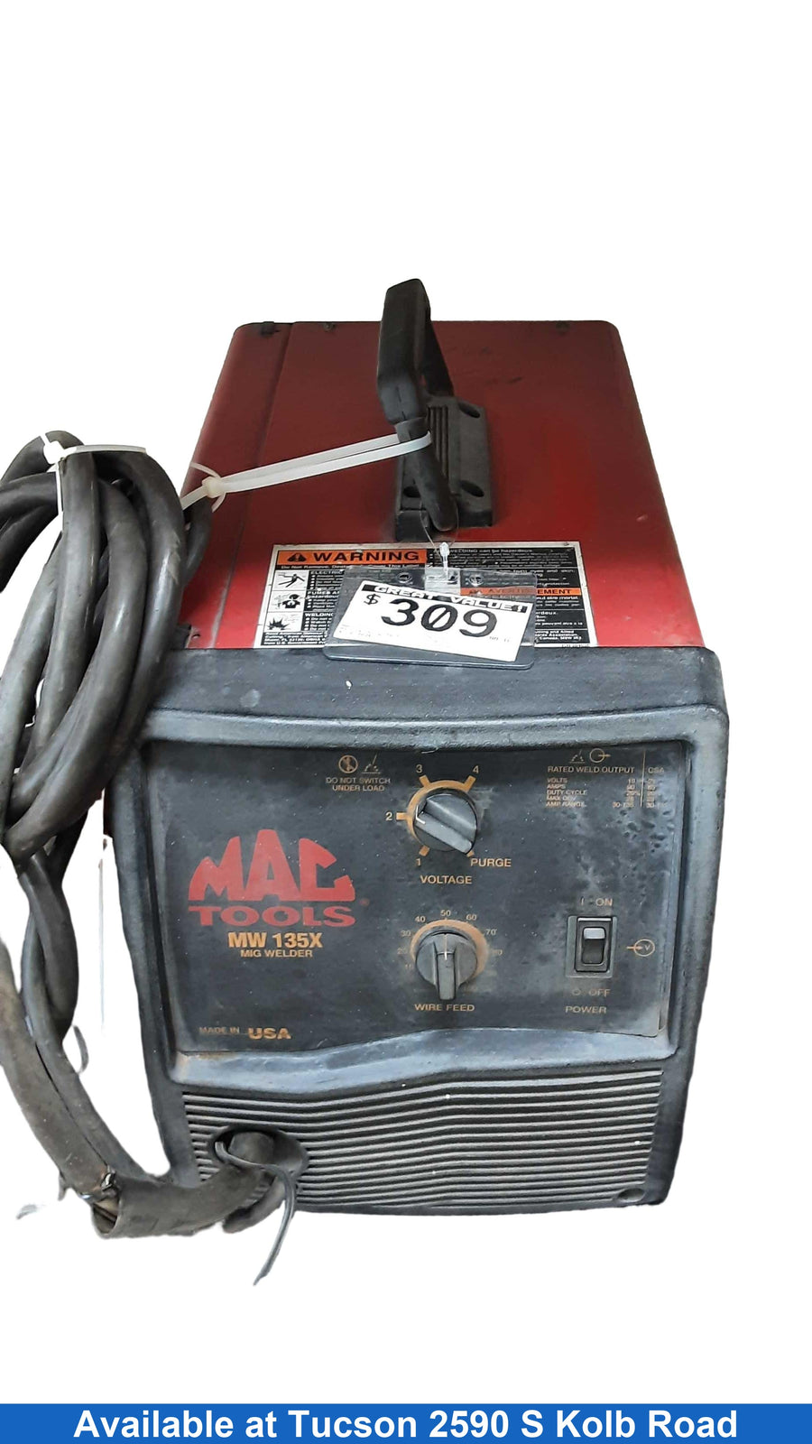 Mac Tools Mw135x Black Mig Welding Machine