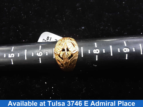 Men's Ring - Yellow Gold 22k (.917) 5.7 Grams Size 7
