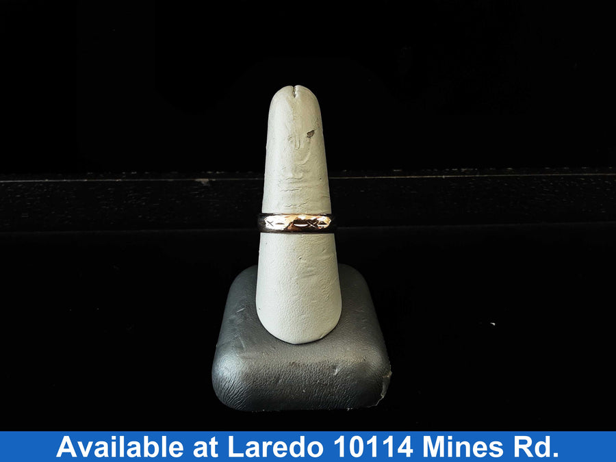 Ring - Wedding Band - Yellow Gold 10k (.417) 3.2 grams Size 20