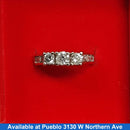 Women's Ring - Anniversary - Yellow Gold 14k (.585) 4.4 grams Size 5.5