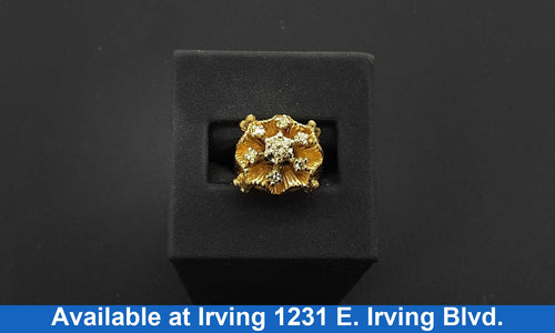 Women's Ring - Yellow Gold 14k (.585) 9.7 grams Size 5