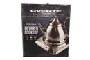 Ovente Infrared Cooktop Black Small Kitchen Appliance