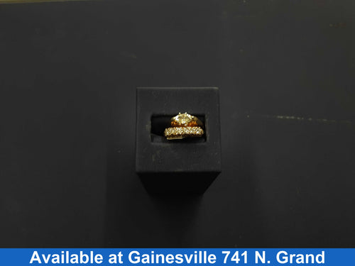 Ring - Engagement Set - Yellow Gold 14k (.585) 8.8 grams Size 6.5