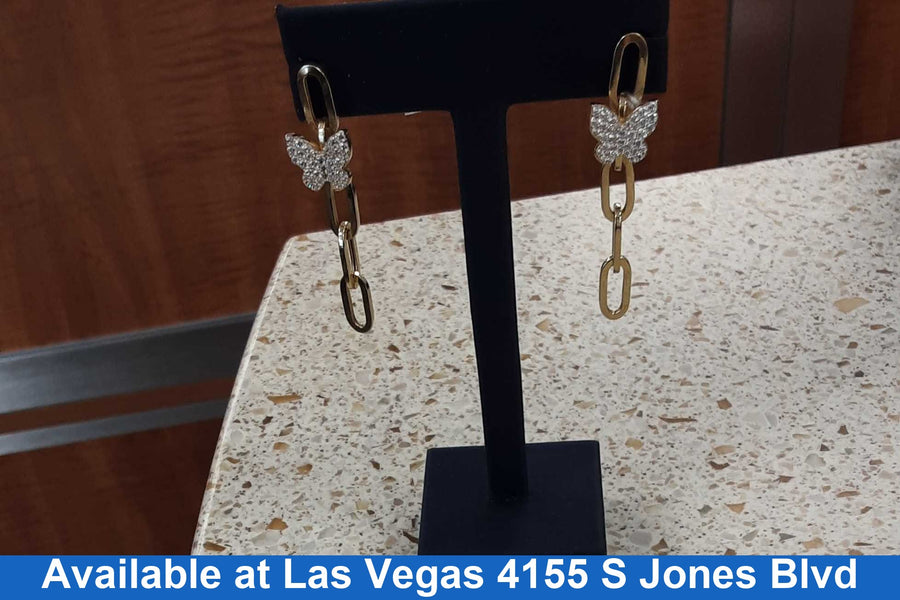 Jacket Earrings - Yellow Gold 14k (.585) 3.88 grams