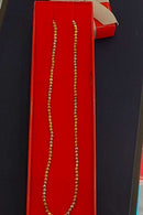 Bead Chain - Tricolor Gold 14k (.585) 12.1 grams 17 inch