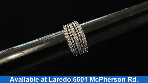 Women's Ring - White Gold 10k (.417) 4.9 grams Size 8