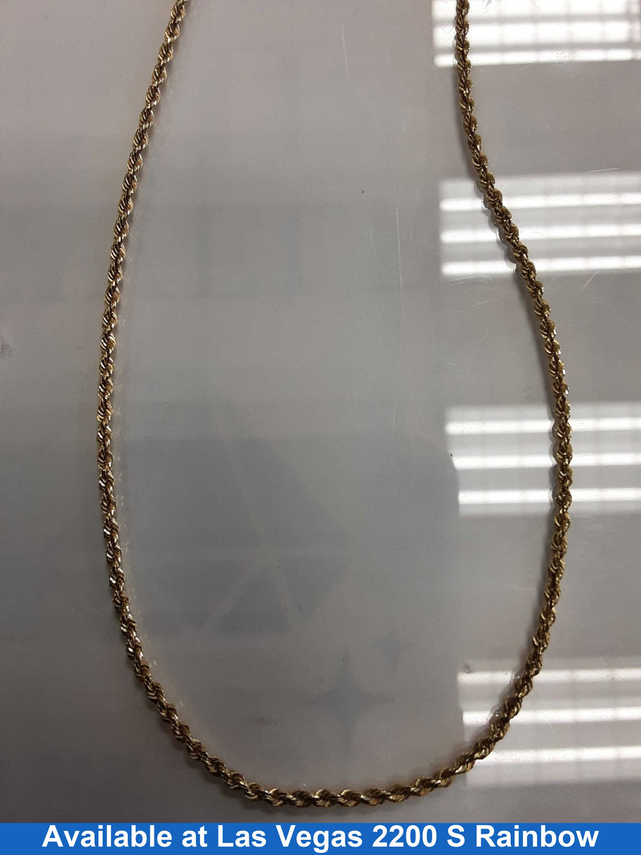 Rope Chain - Yellow Gold 14k (.585) 4.7 grams 18 inch