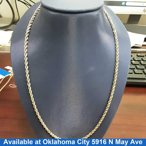 Rope Chain - Yellow Gold 10k (.417) 17.7 grams 26 inch