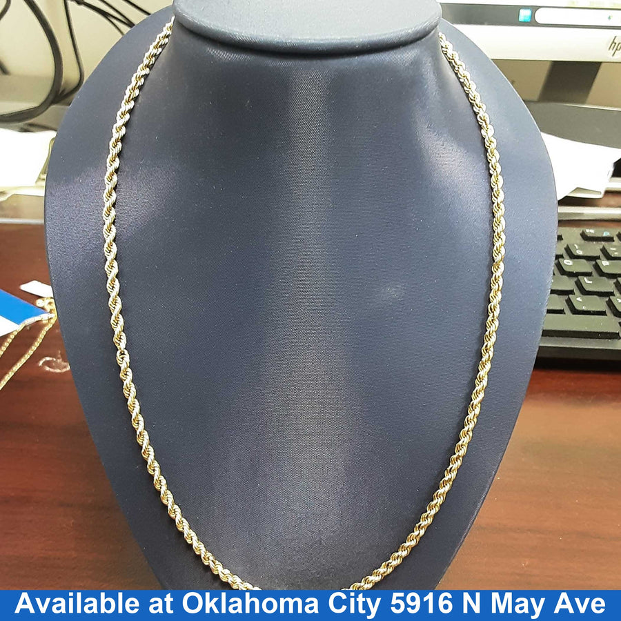 Rope Chain - Yellow Gold 10k (.417) 17.7 grams 26 inch