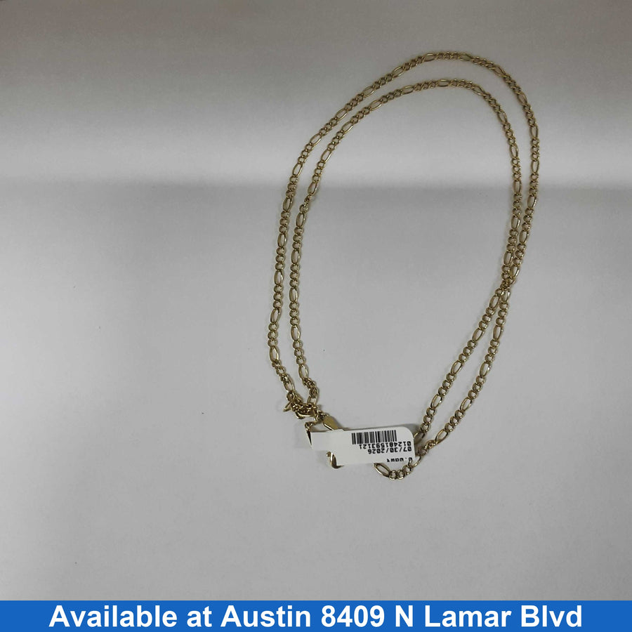 Figaro Chain - Yellow Gold 10k (.417) 6.3 grams 32 inch