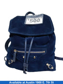Balenciaga Baby Daim Suede Blue Purse / Handbag