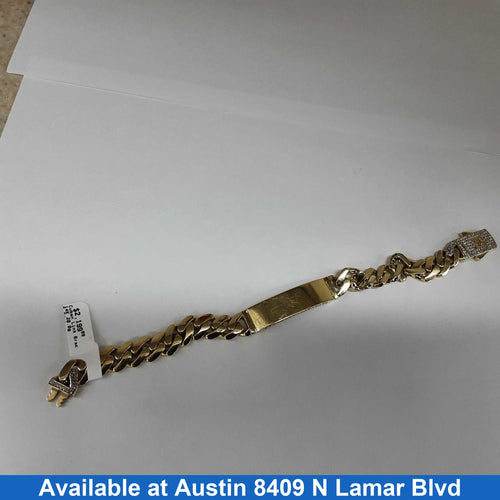 Cuban Link Bracelet - Yellow Gold 14k (.585) 20 grams 8 inch
