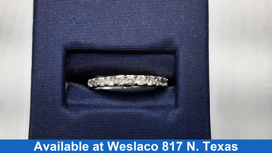 Women's Ring - Anniversary - White Gold 10k (.417) 1.7 grams Size 4
