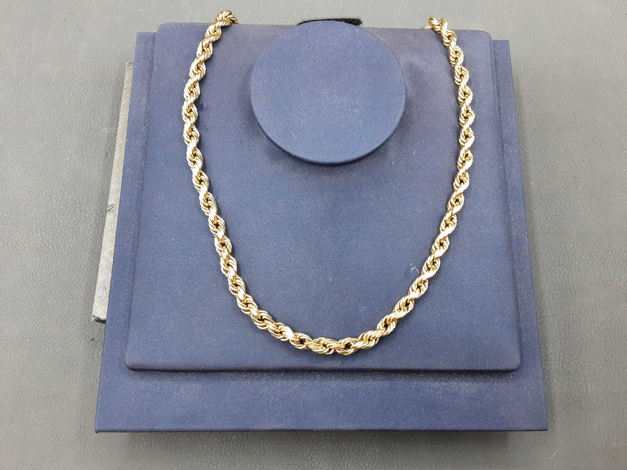 Rope Chain - Yellow Gold 10k (.417) 19.1 grams 24 inch