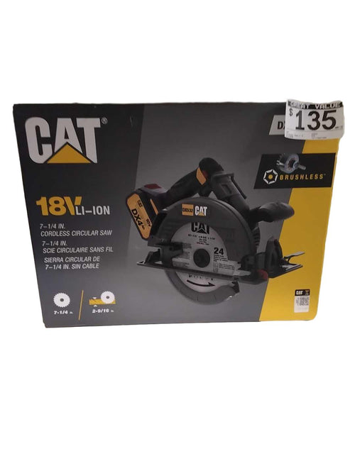 Cat Dx532 Black Cordless Circular Saw
