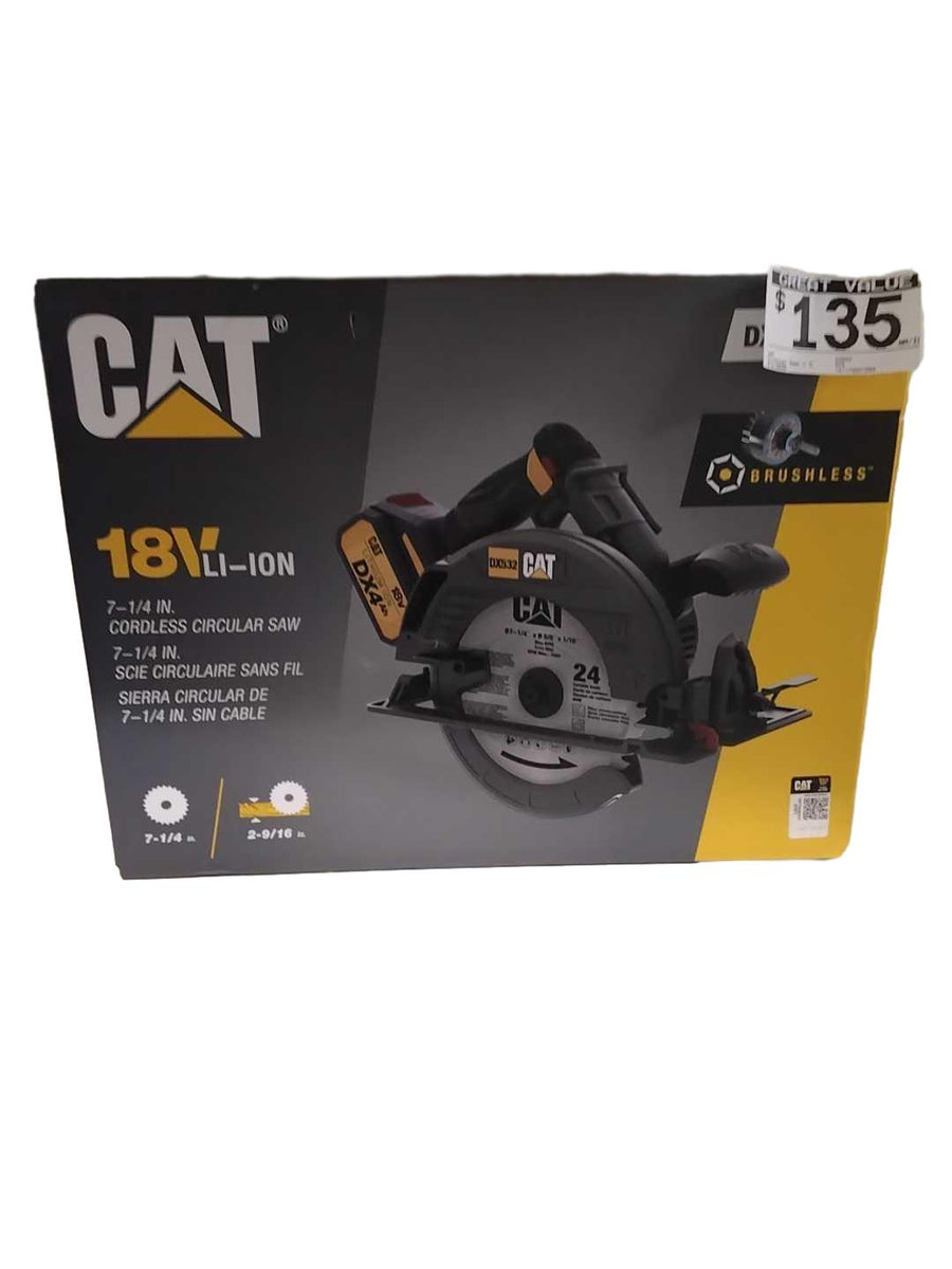Cat Dx532 Black Cordless Circular Saw