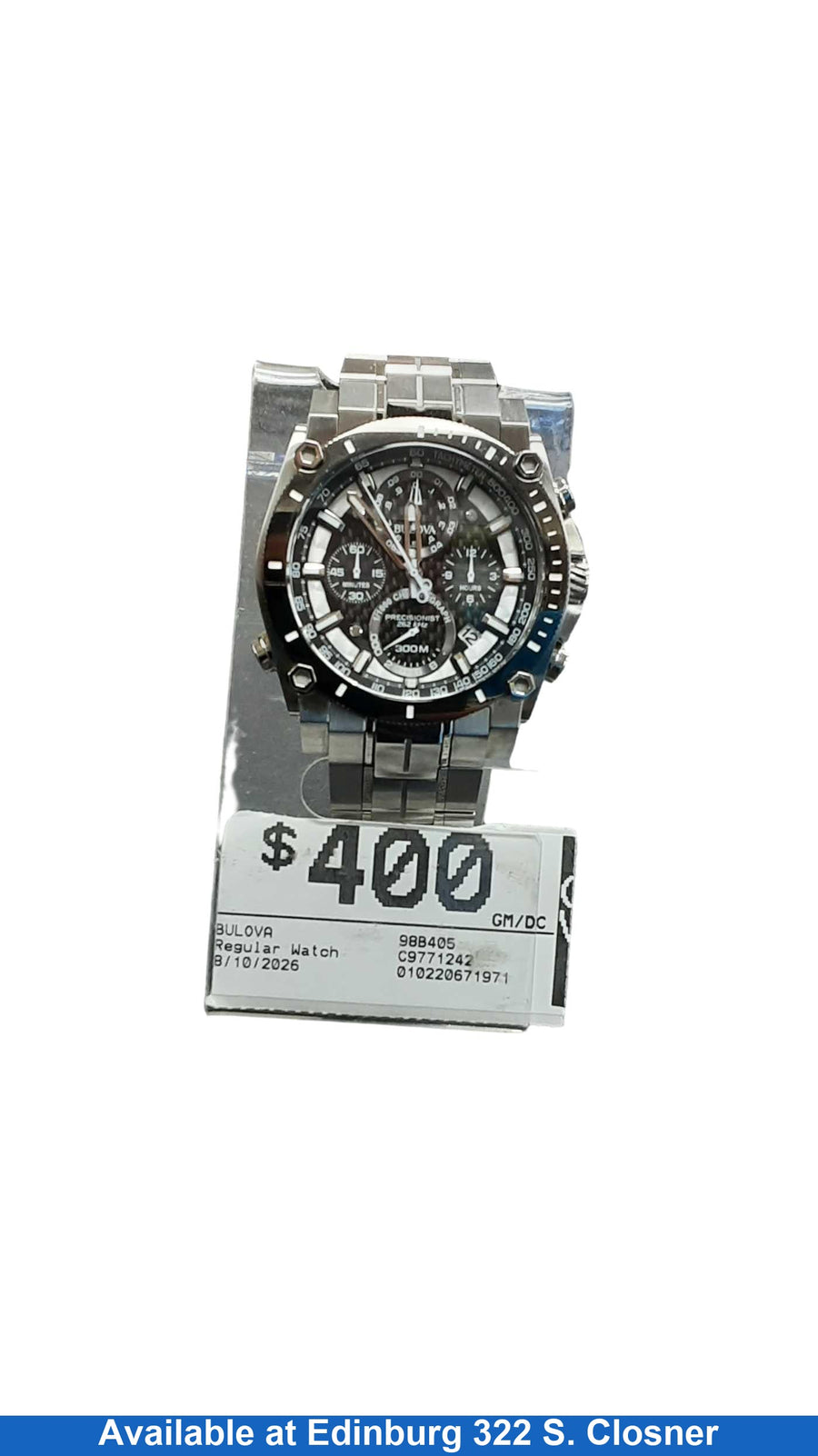 Bulova 98b405 Silver Regular Watch