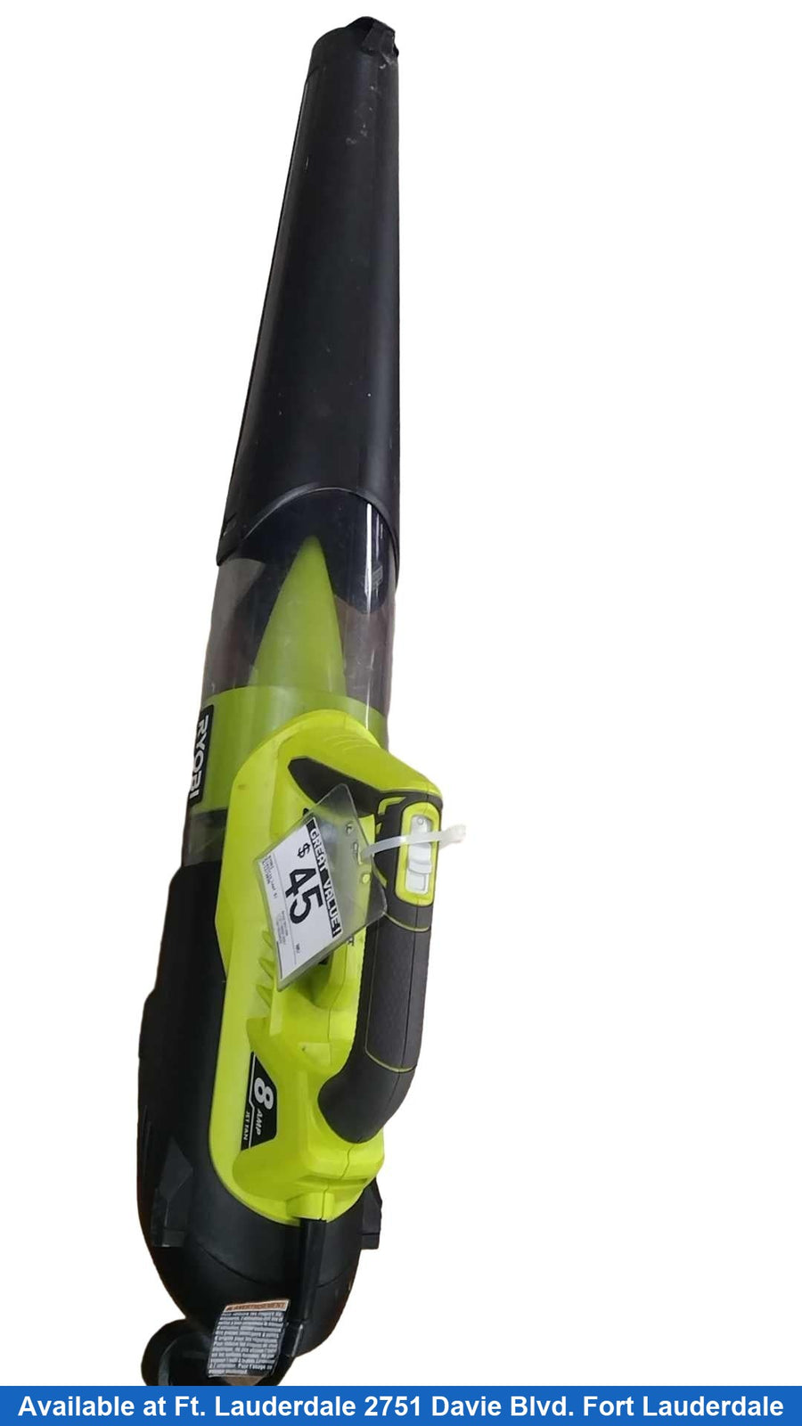 Ryobi Ry421021vnm Green Corded Leaf Blower