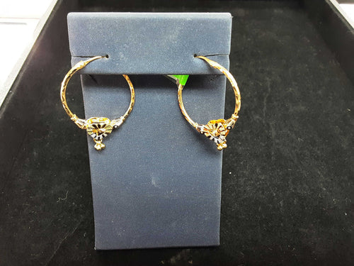 Hoop Earrings - Yellow Gold 18k (.750) 4 grams