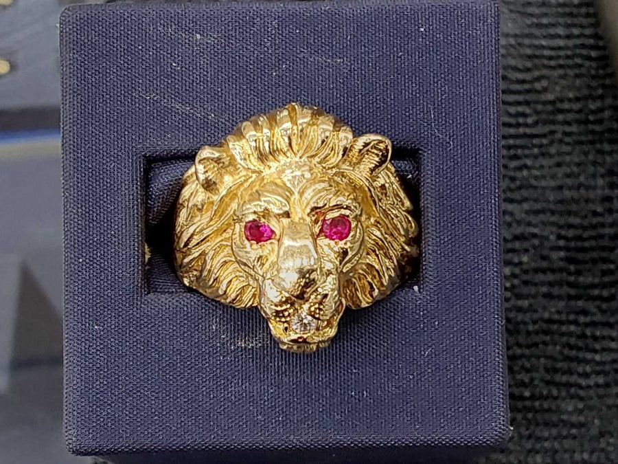 Men's Ring - Yellow Gold 10k (.417) 13.6 Grams Size 10
