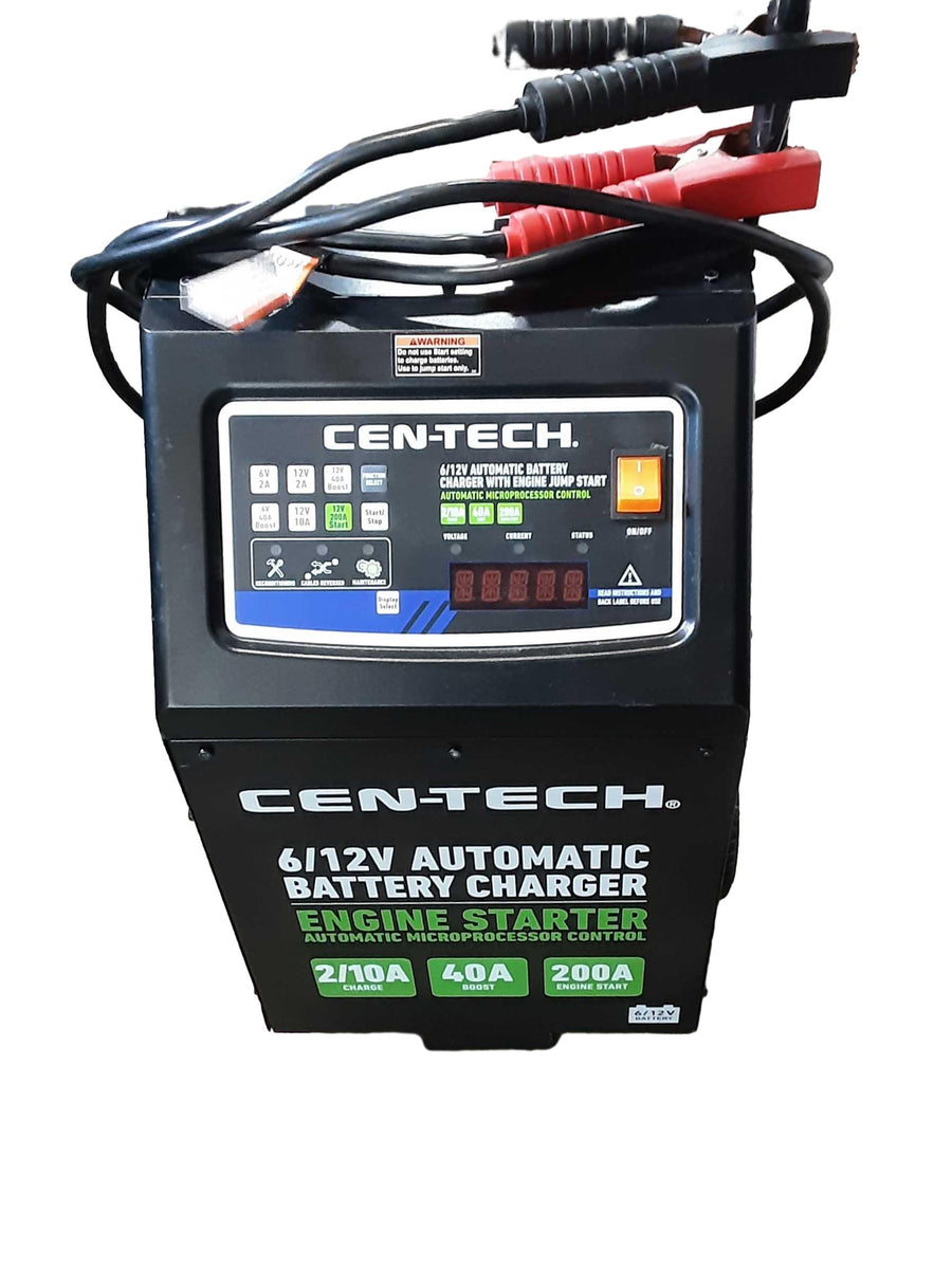 Cen-tech 63423 Black Battery Charger