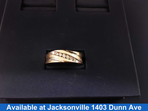 Men's Ring - White Gold 10k (.417) 3.5 grams Size 10.5