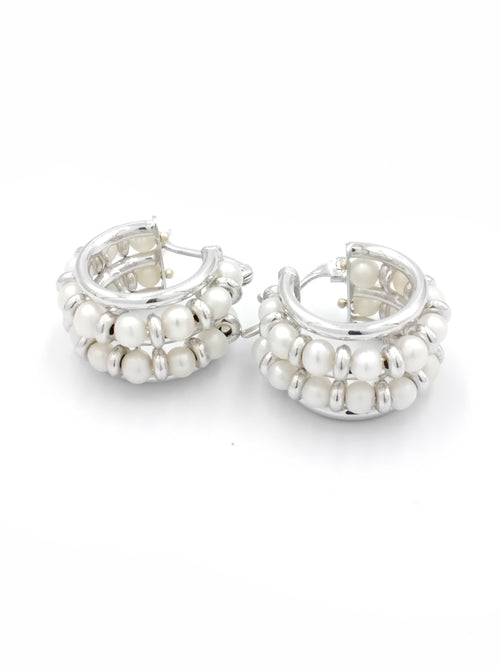 Pearl Earrings - White Gold 14k (.585) 5.8 grams