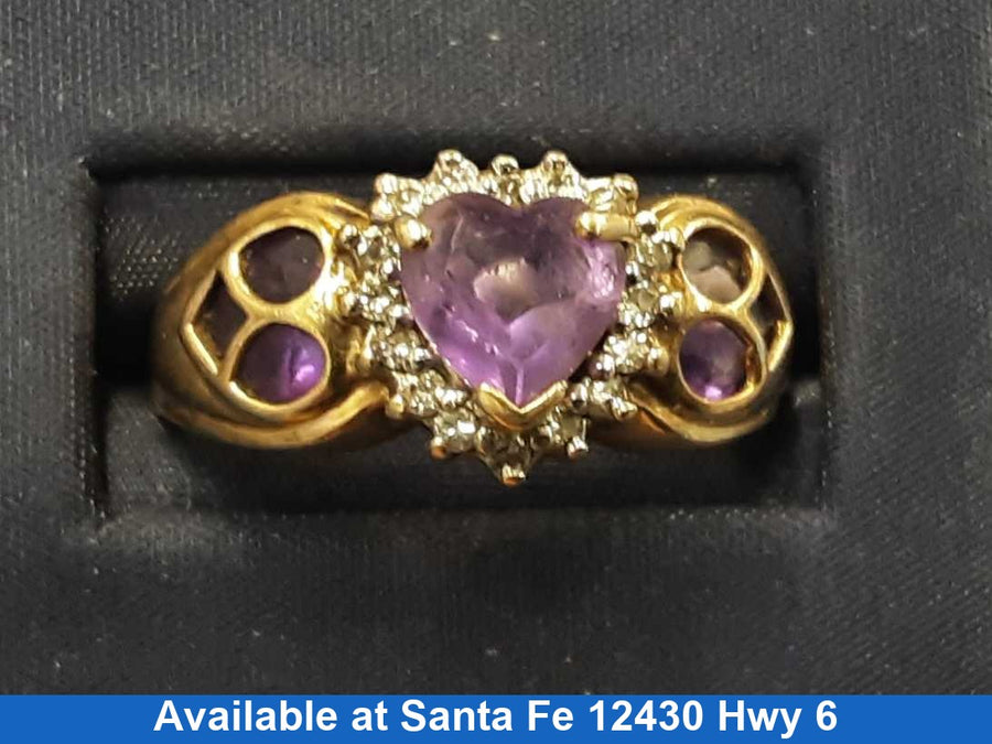 Women's Ring - Yellow Gold 14k (.585) 5.4 grams Size 20