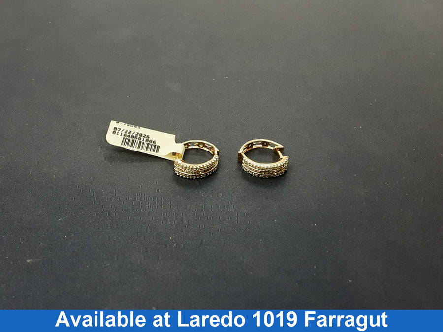 Hoop Earrings - Yellow Gold 10k (.417) 3.1 grams