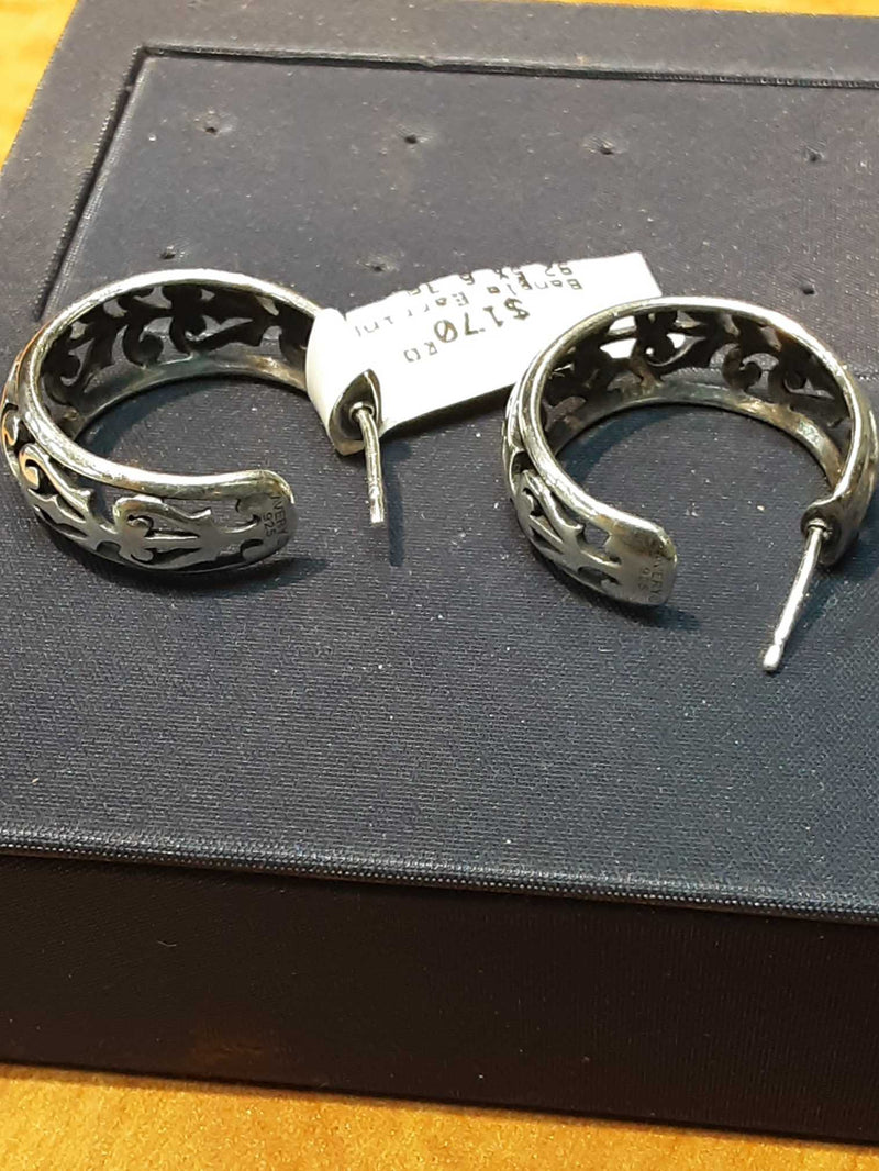 James Avery Hoop Earring Silver 6.3 Grams