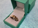 Ring - Wedding Band - Yellow Gold 10k (.417) 8.1 grams Size 7.5