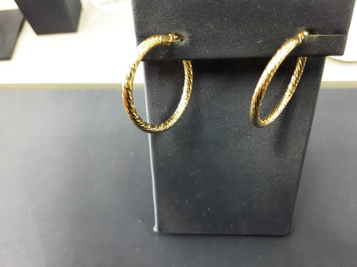 Hoop Earrings - Yellow Gold 14k (.585) 1.9 grams