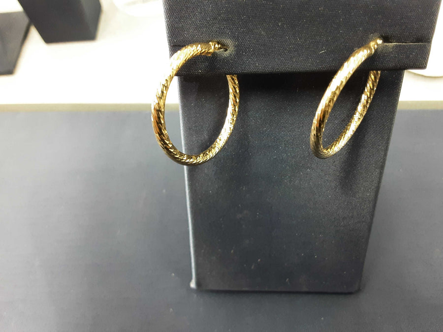 Hoop Earrings - Yellow Gold 14k (.585) 1.9 grams