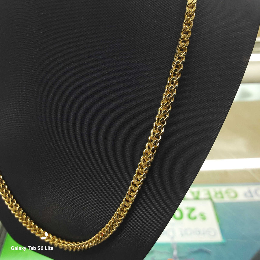 Fox Tail Chain - Yellow Gold 14k (.585) 12.9 grams 23 inch