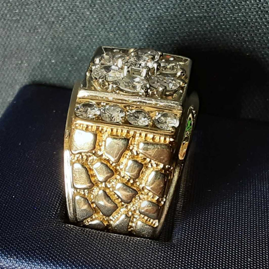 Men's Ring - Yellow Gold 14k (.585) 13.6 grams Size 13