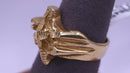 Texas Ring - Yellow Gold 10k (.417) 8.6 Grams Size 8.5