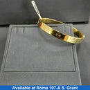 Bangle Bracelet - Yellow Gold 14k (.585) 12.3 grams 6 inch