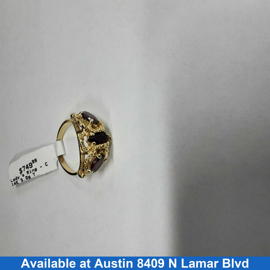 Women's Ring - Yellow Gold 14k (.585) 5 grams Size 7