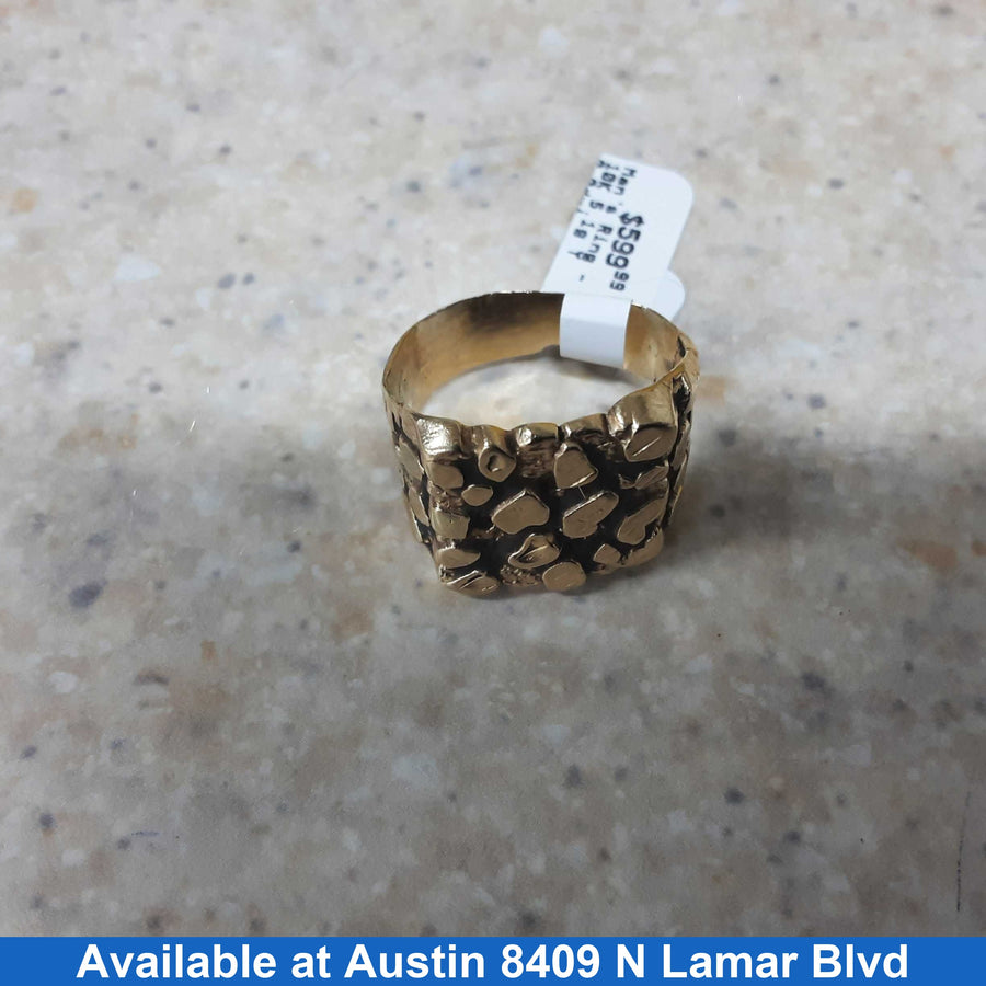 Men's Ring - Yellow Gold 10k (.417) 5.1 grams Size 10