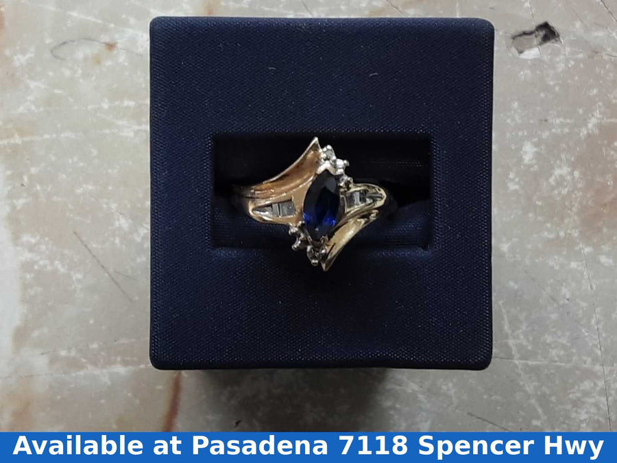 Women's Ring - Yellow Gold 10k (.417) 3.1 grams Size 20