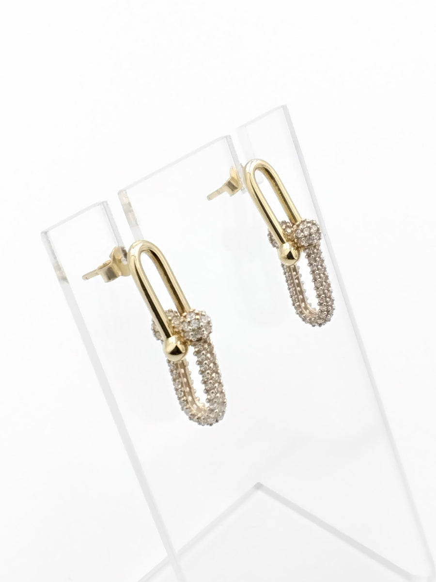 Earrings - Yellow Gold 18k (.750) 3.3 grams