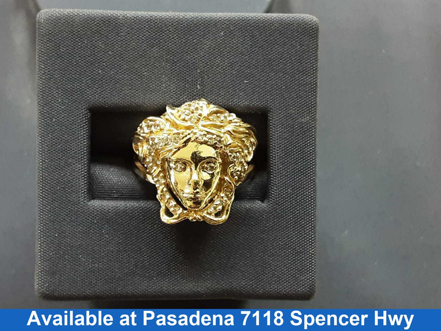 Women's Ring - Yellow Gold 10k (.417) 4.3 grams Size 20