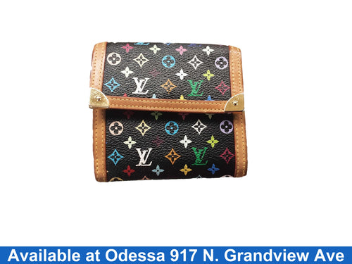 Louis Vuitton Multicolor Monogram Black Purse / Handbag